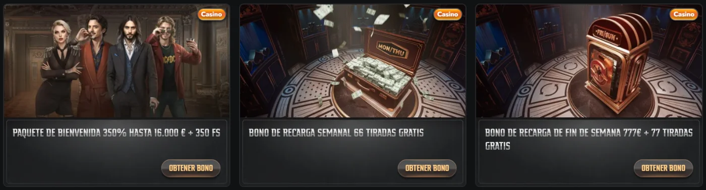 Burst Games bonos promocionales con tiradas gratis y recompensas de casino